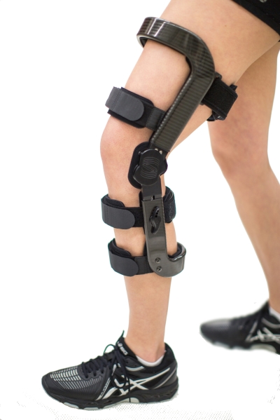 Breg Hinged Knee Brace Injury Post Op Adjustable Breathable Small